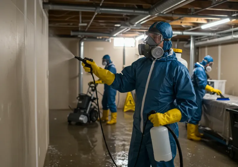 Basement Sanitization and Antimicrobial Treatment process in Farmington, AR